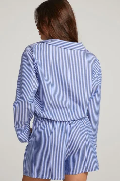 Women Chaser Brand Haley Marmont Stripe Blouse