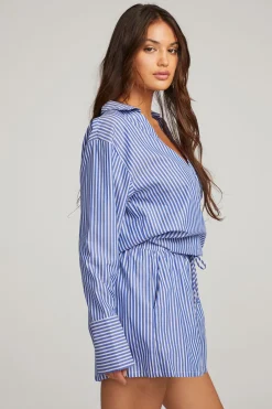 Women Chaser Brand Haley Marmont Stripe Blouse