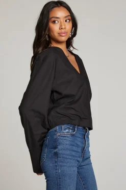 Women Chaser Brand Haleyy Licorice Blouse