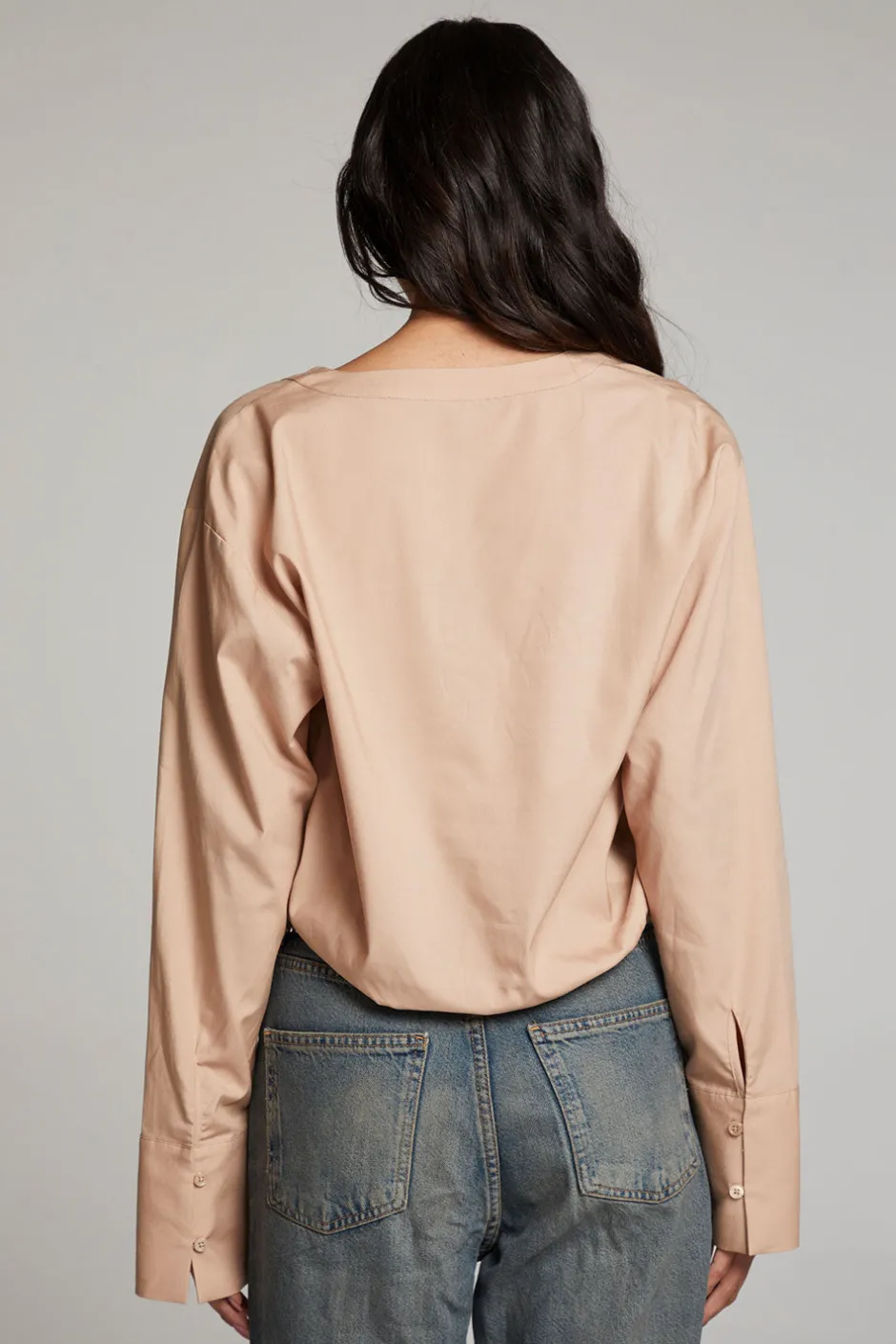 Women Chaser Brand Haleyy Warm Taupe Blouse