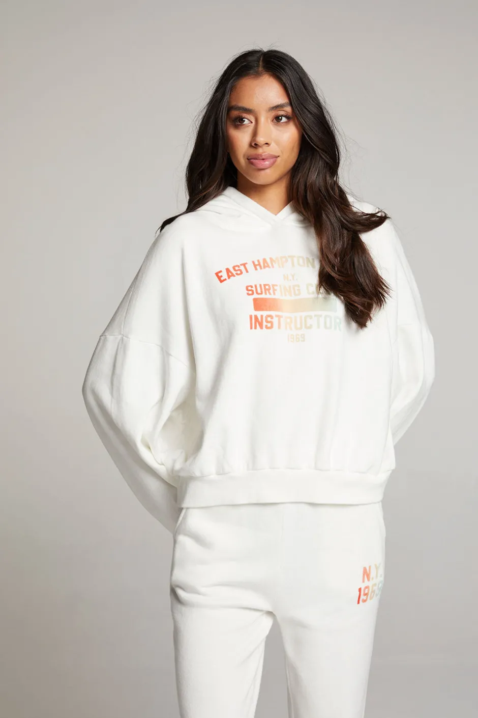 Women Chaser Brand Hamptons Surf Club Pullover Hoodie