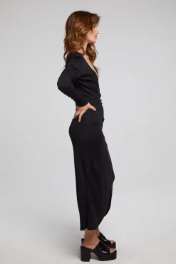 Women Chaser Brand Harmony Licorice Midi Dress