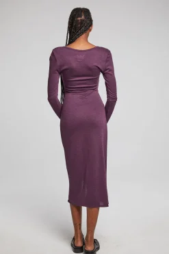 Women Chaser Brand Harmony Plum Perfect Midi Dress