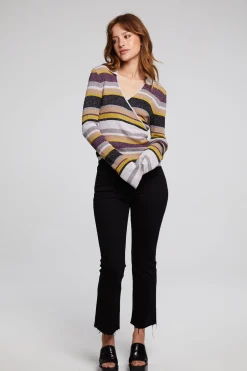Women Chaser Brand Harper Haight Street Stripe Long Sleeve