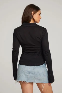 Women Chaser Brand Harper Licorice Long Sleeve