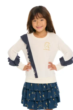 Kids Chaser Brand Harry Potter - Hogwarts Ruffle Pullover