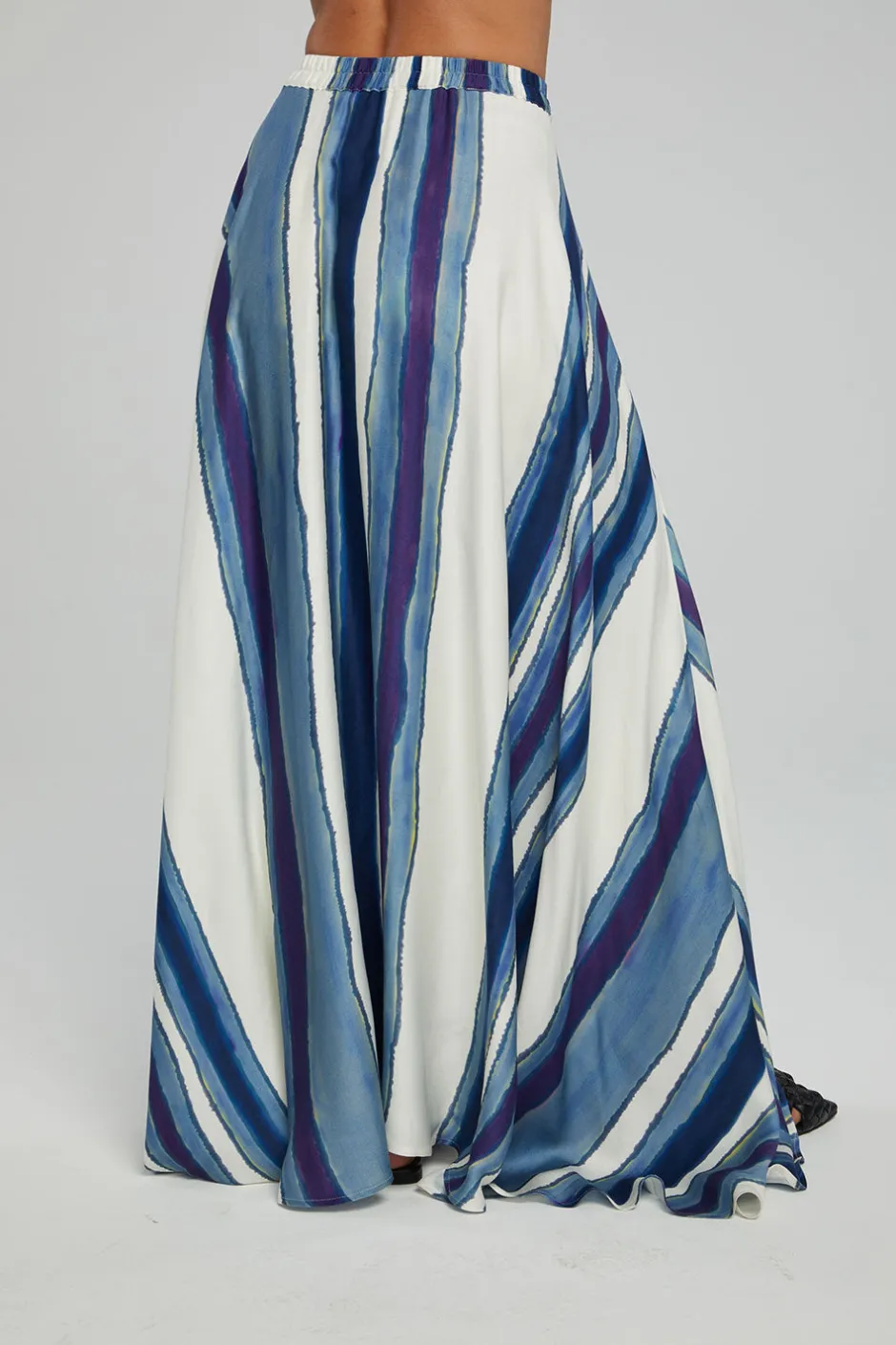 Women Chaser Brand Hazel Maxi Skirt - Pacific Stripe