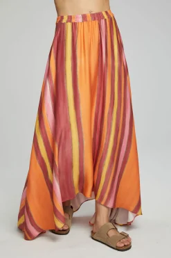 Women Chaser Brand Hazel Maxi Skirt - Sunset Stripe