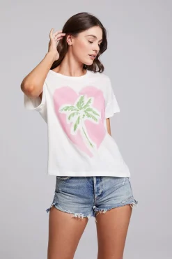 Women Chaser Brand Heart Palm Tree