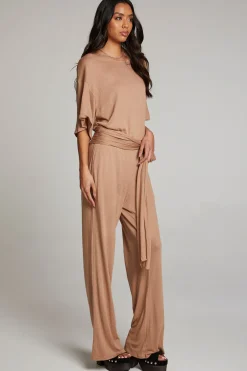 Women Chaser Brand Heather Warm Taupe Jumpsuit