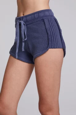 Women Chaser Brand Heaven Washed Indigo Shorts