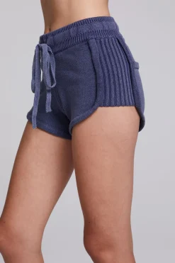 Women Chaser Brand Heaven Washed Indigo Shorts