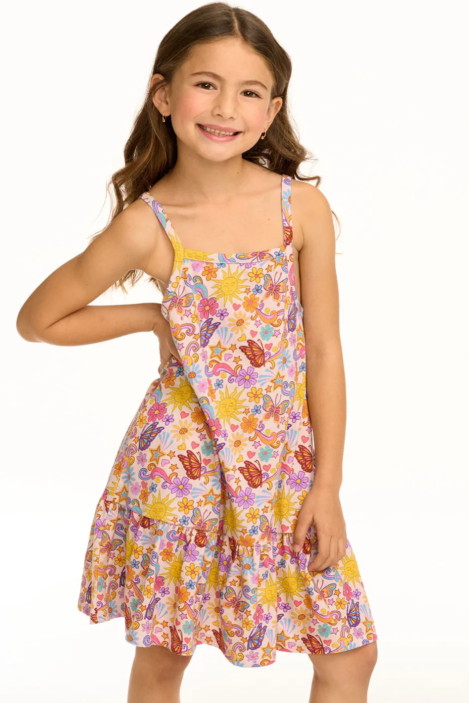 Kids Chaser Brand Helena Sunny Days Print Dress