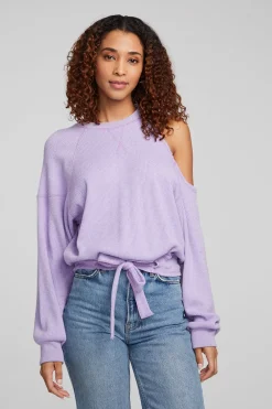 Women Chaser Brand Hendrix Digital Lavender Pullover