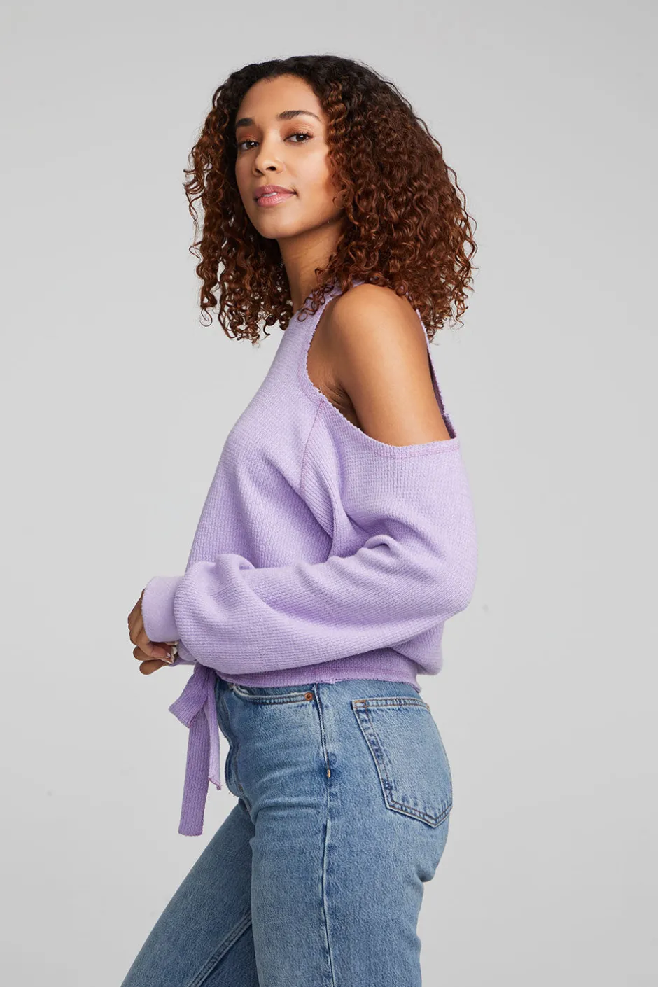 Women Chaser Brand Hendrix Digital Lavender Pullover