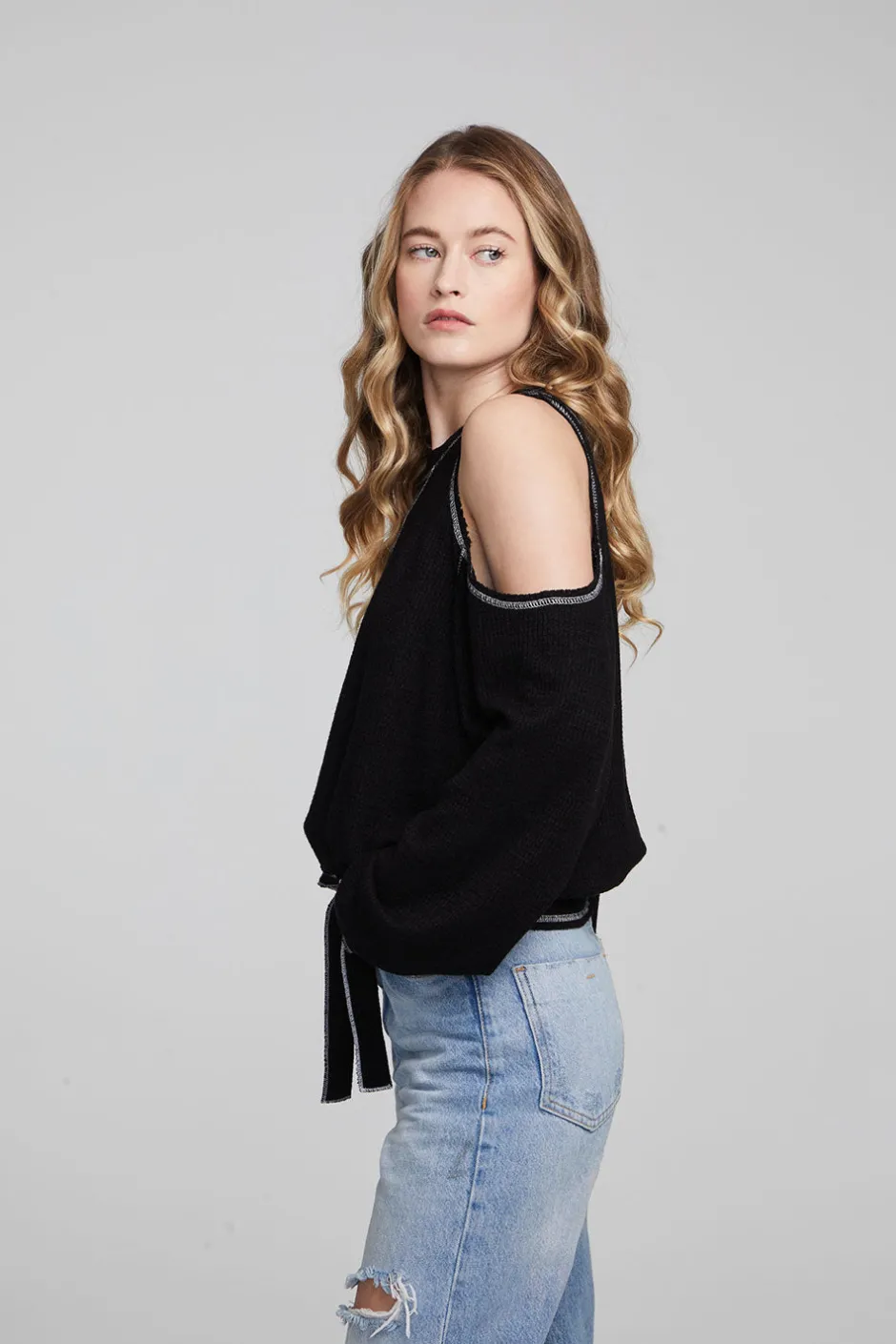 Women Chaser Brand Hendrix Shadow Black Pullover