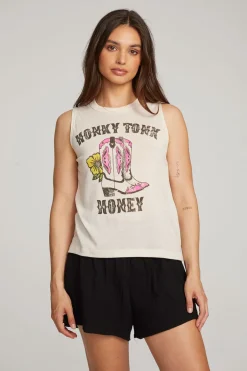 Women Chaser Brand Honky Tonk Honey Muscle Tee