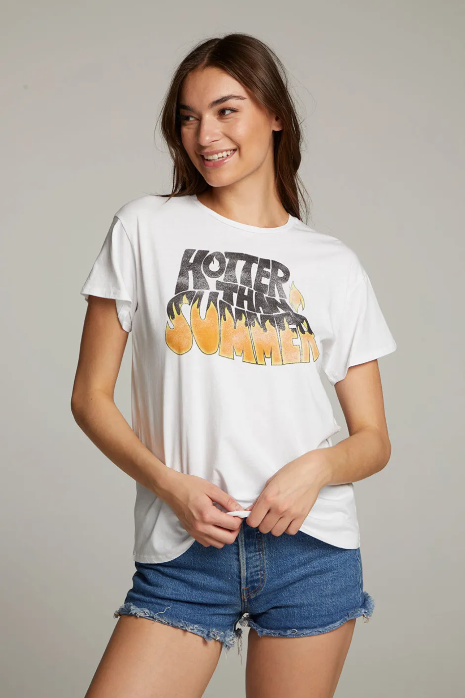 Women Chaser Brand Hotter Than Summer Tee
