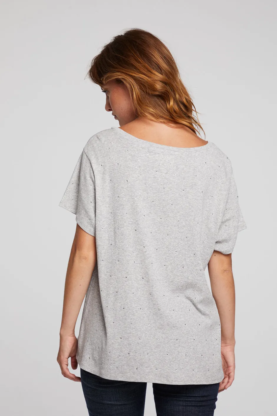 Women Chaser Brand Hyacinth Heather Grey Tee