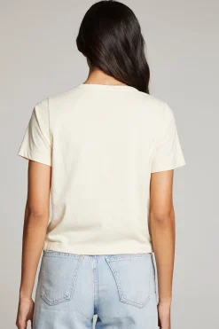 Women Chaser Brand Ice Cold Beer Embroidery Tee
