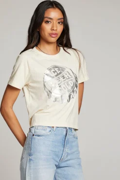 Women Chaser Brand Ice Cold Beer Embroidery Tee