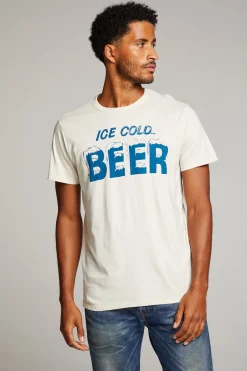 Chaser Brand Ice Cold Beer Mens Tee