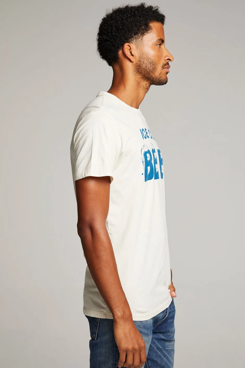 Chaser Brand Ice Cold Beer Mens Tee