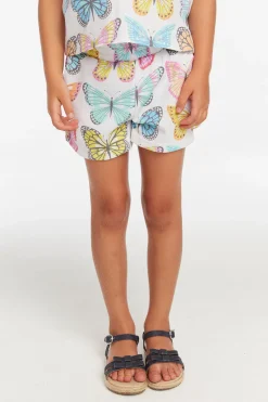 Kids Chaser Brand Jade She's A Butterfly Girls Short