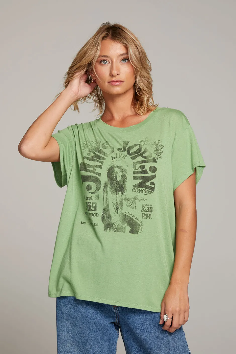 Women Chaser Brand Janis Joplin Hollywood Bowl Tee