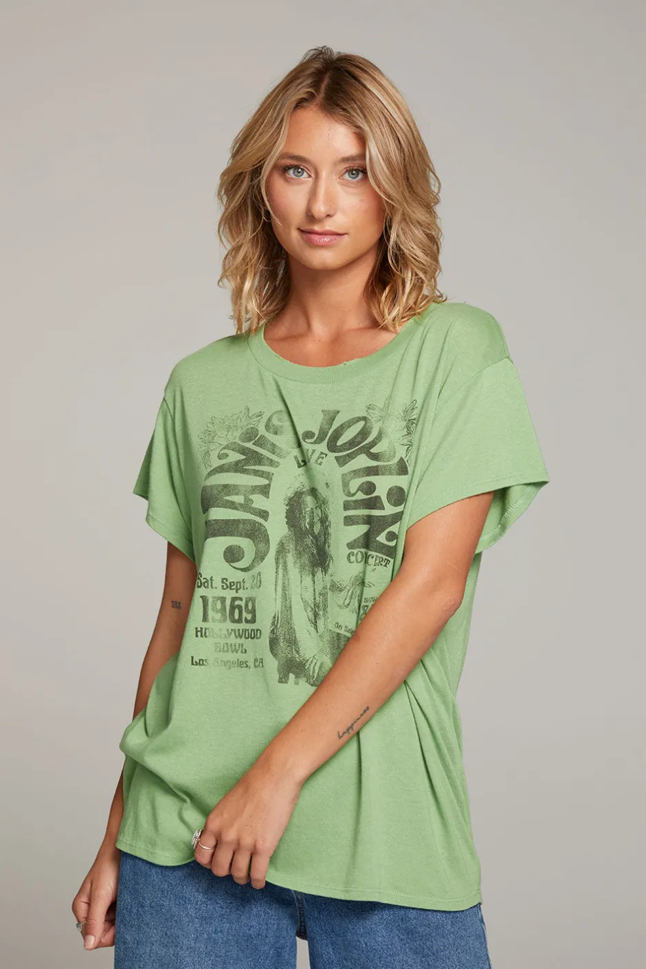 Women Chaser Brand Janis Joplin Hollywood Bowl Tee