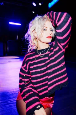 Women Chaser Brand Jax Melrose Stripe Pullover