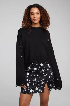 Women Chaser Brand Jax Shadow Black Pullover