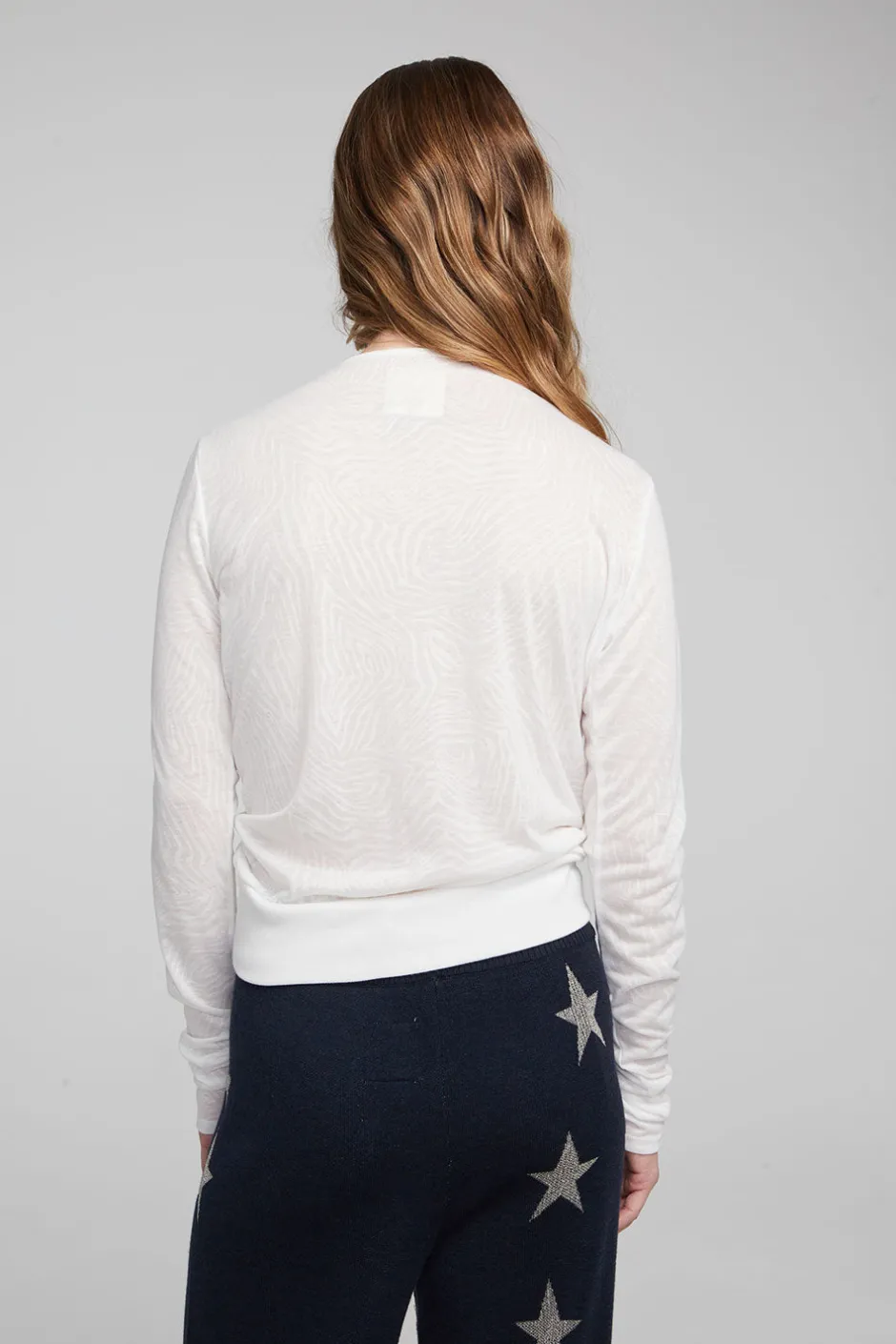 Women Chaser Brand Jeni Bright White Long Sleeve
