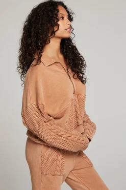 Women Chaser Brand Joe Toffee Half Zip