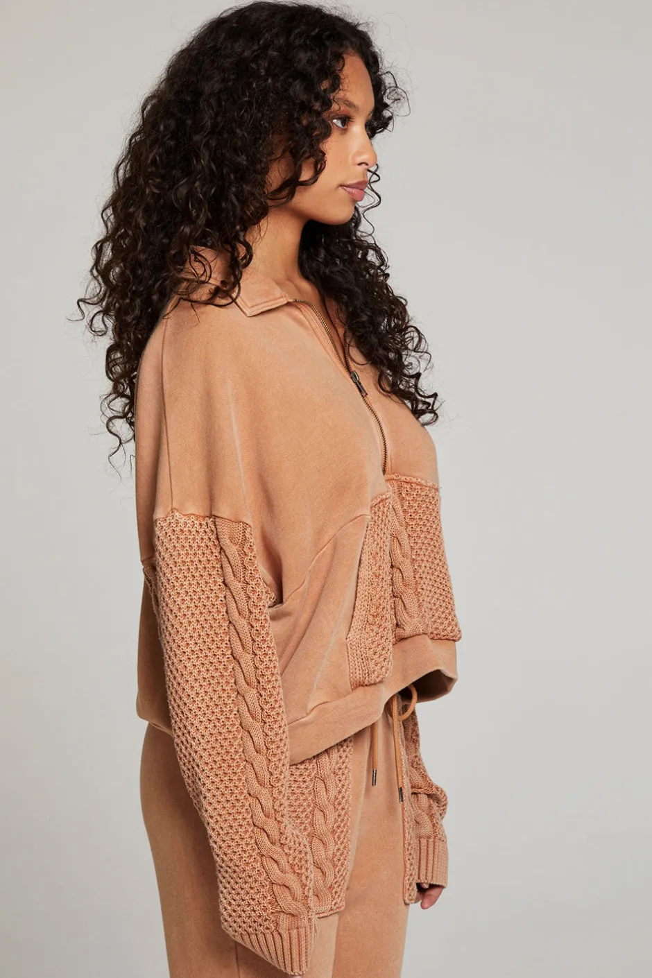 Women Chaser Brand Joe Toffee Half Zip