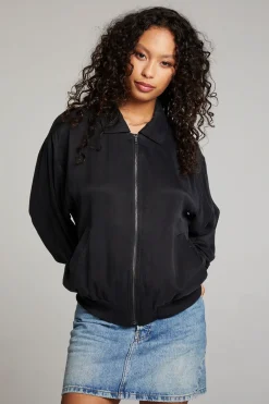 Women Chaser Brand Johnny Licorice Zip Up Jacket