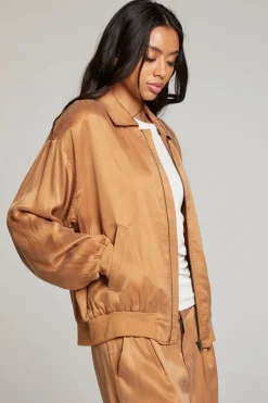 Women Chaser Brand Johnny Toffee Zip Up Jacket