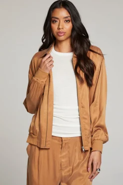 Women Chaser Brand Johnny Toffee Zip Up Jacket