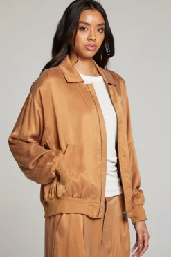 Women Chaser Brand Johnny Toffee Zip Up Jacket