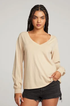 Women Chaser Brand Kara Cappuccino Long Sleeve