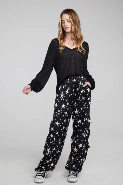 Women Chaser Brand Kara Shadow Black Long Sleeve