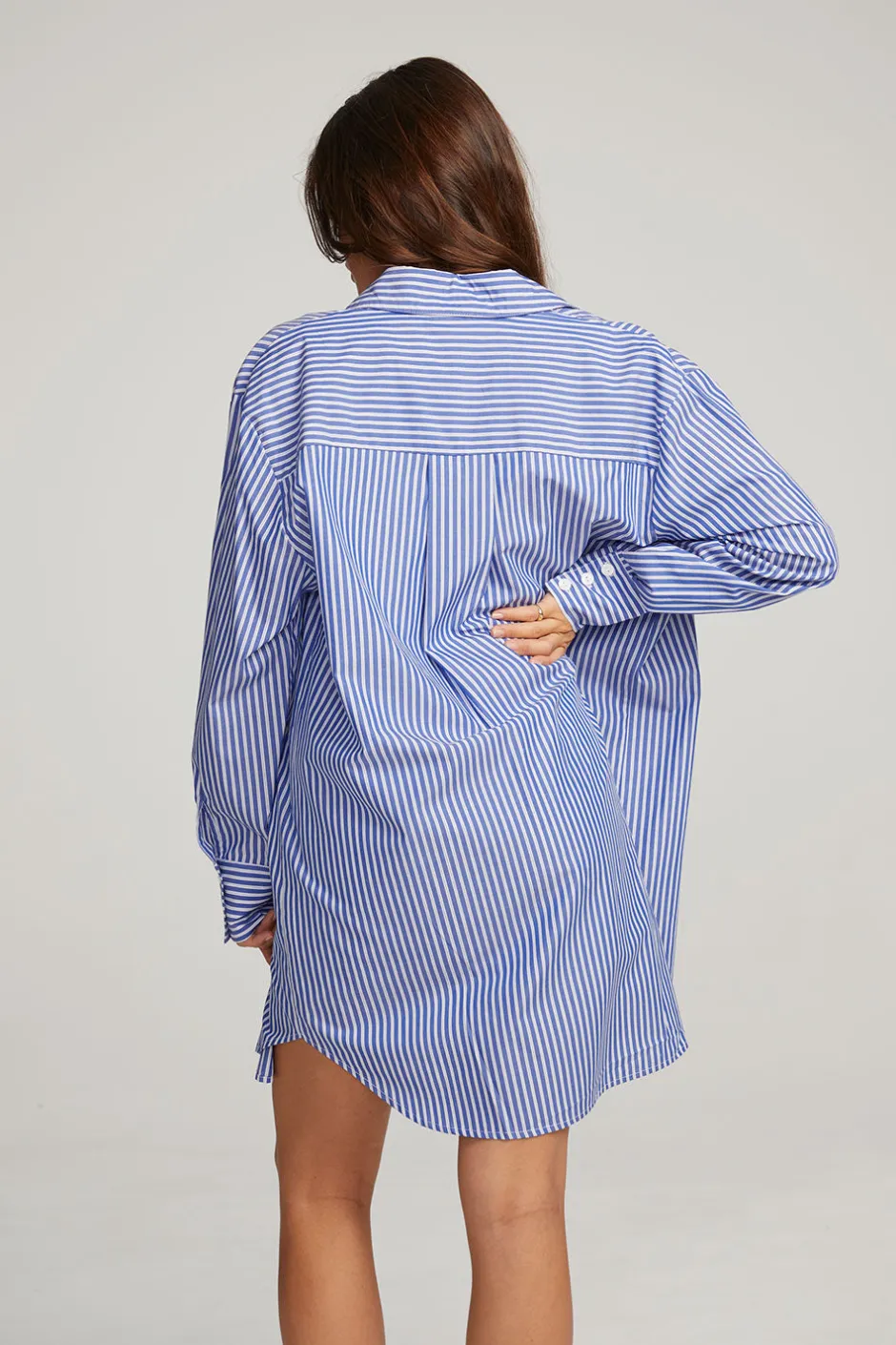 Women Chaser Brand Kerstin Marmont Stripe Button Down
