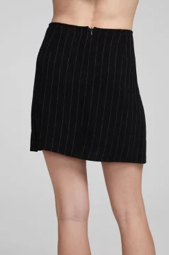 Women Chaser Brand Kiss Beverly Pinstripe Mini Skirt