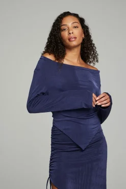 Women Chaser Brand Koston Long Sleeve - Dark Denim