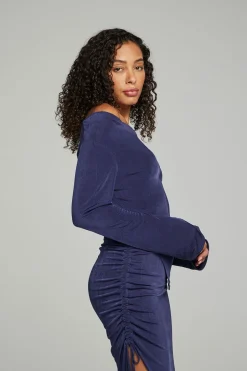 Women Chaser Brand Koston Long Sleeve - Dark Denim