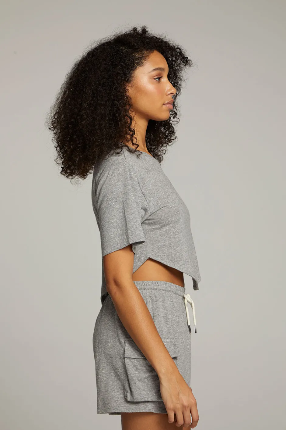 Women Chaser Brand Kylie Streaky Grey Tee