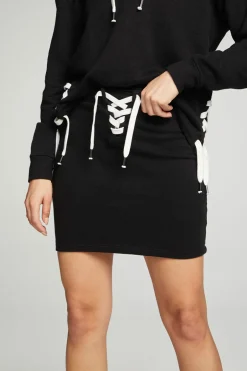 Women Chaser Brand Lace Up Mini Skirt