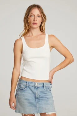 Women Chaser Brand Lander White Tank
