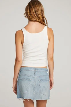 Women Chaser Brand Lander White Tank