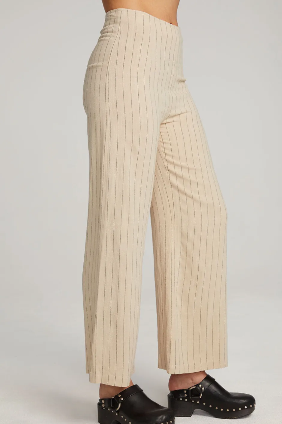 Women Chaser Brand Laurel White Pinstripe Trouser